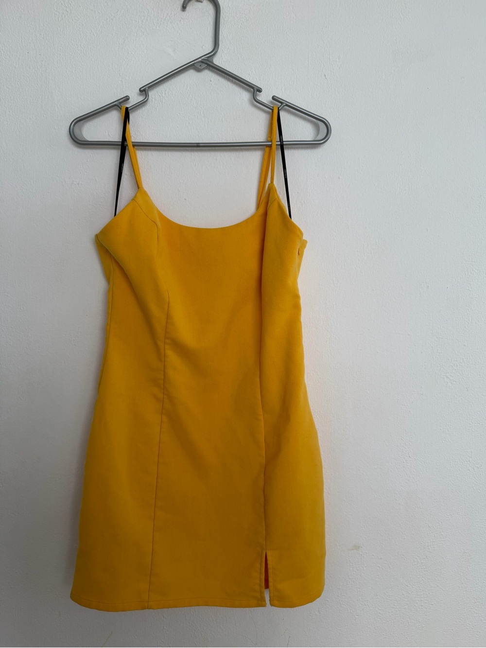 Forever 21 Mustard Yellow Spaghetti Strap Mini Dress